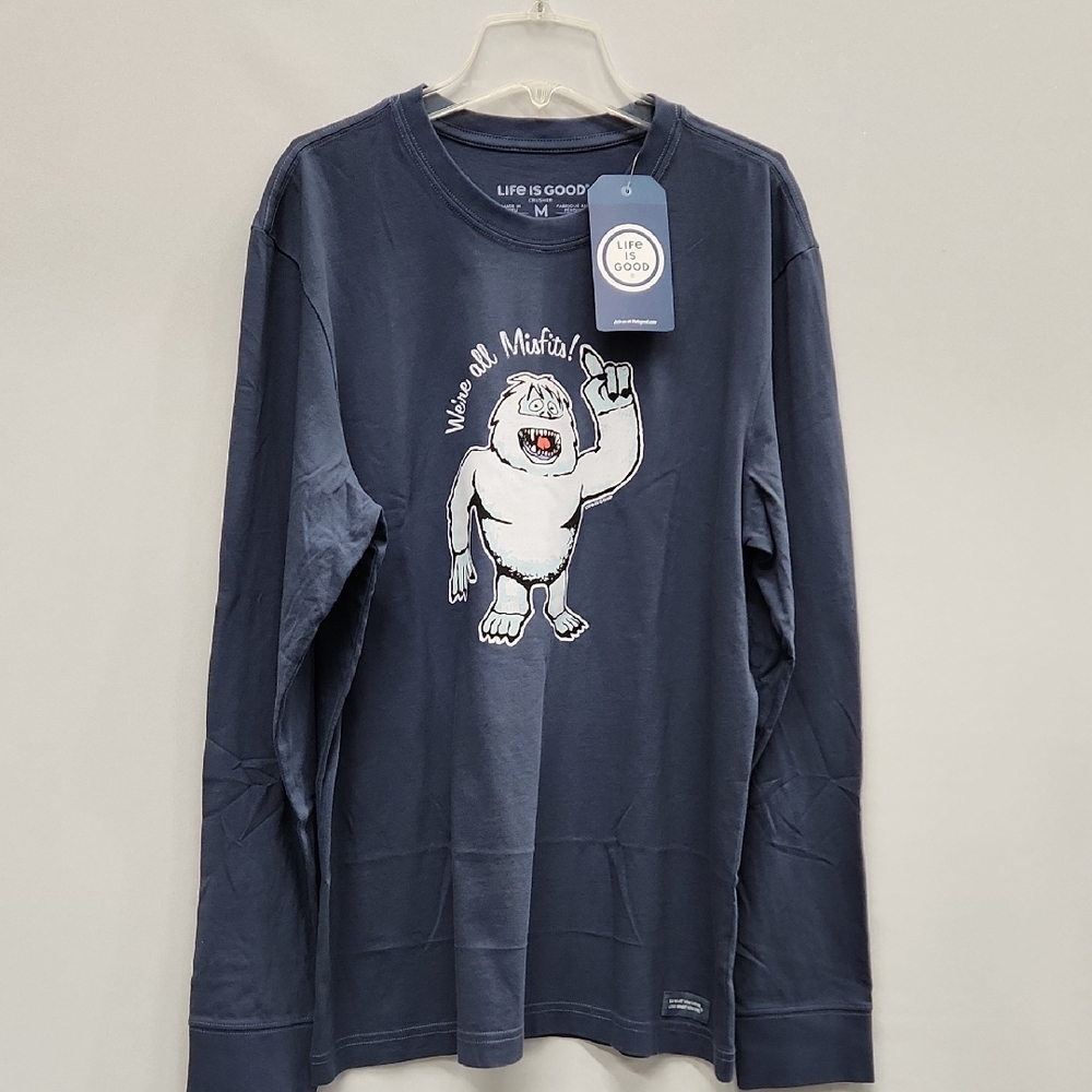 Life is Good Navy Long Sleeve Shirt